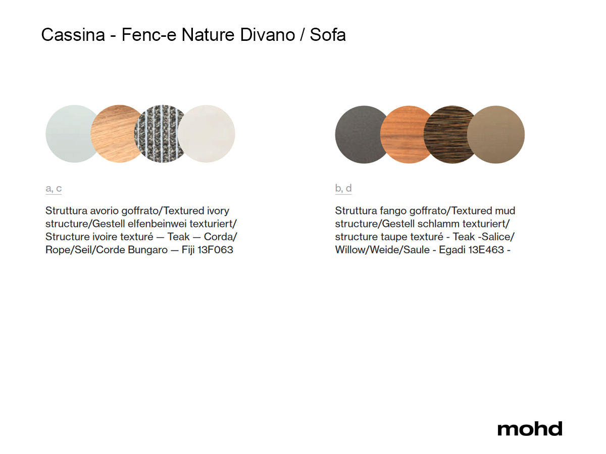 Cassina 239 Fenc E Nature Sofa