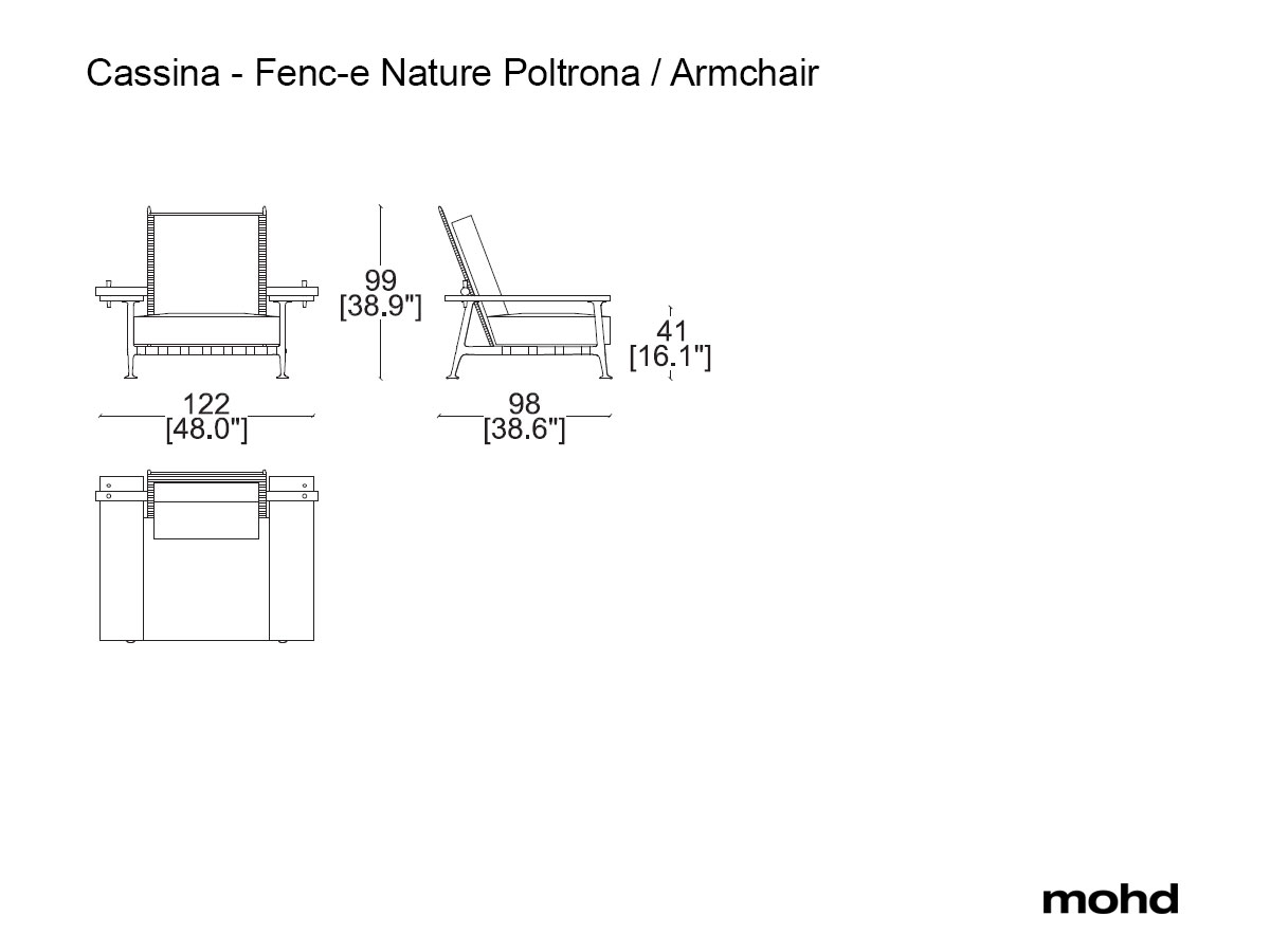 Cassina 239 Fenc E Nature Armchair