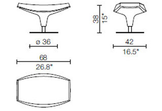 Cassina 277 Auckland Footrest