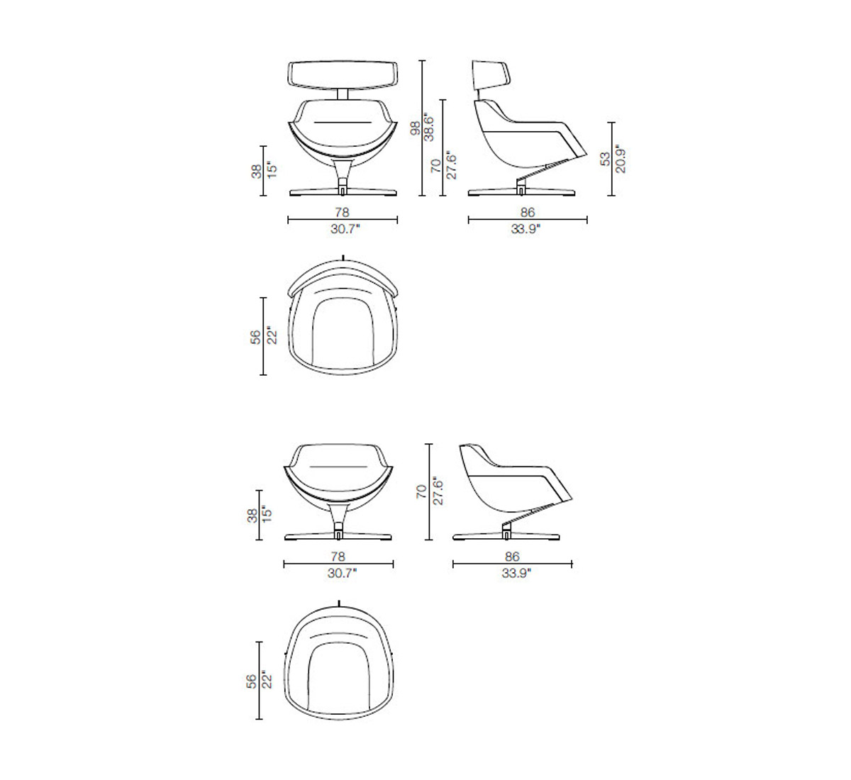 Cassina 277 Auckland Armchair