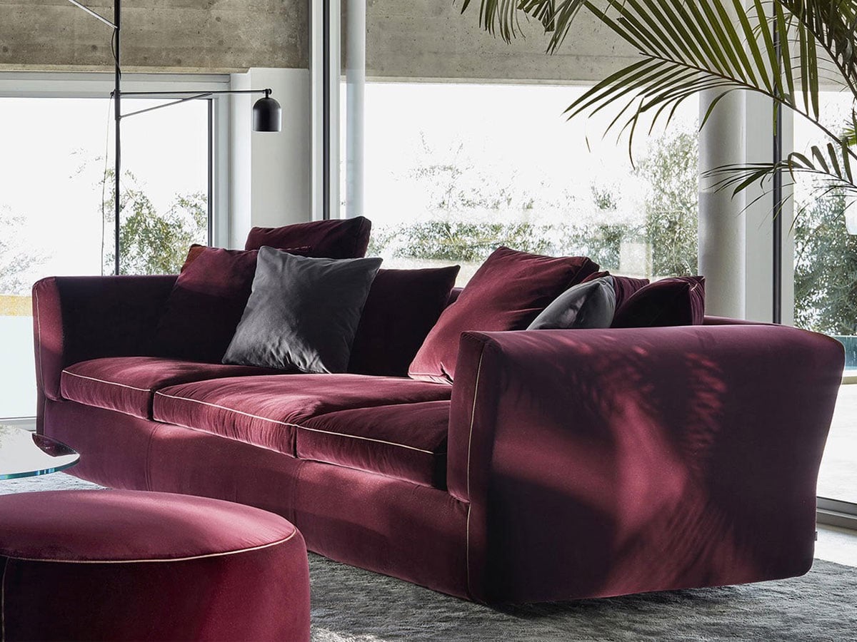 Cassina 291 Dress Up Sofa Pouf Ortigia Vino