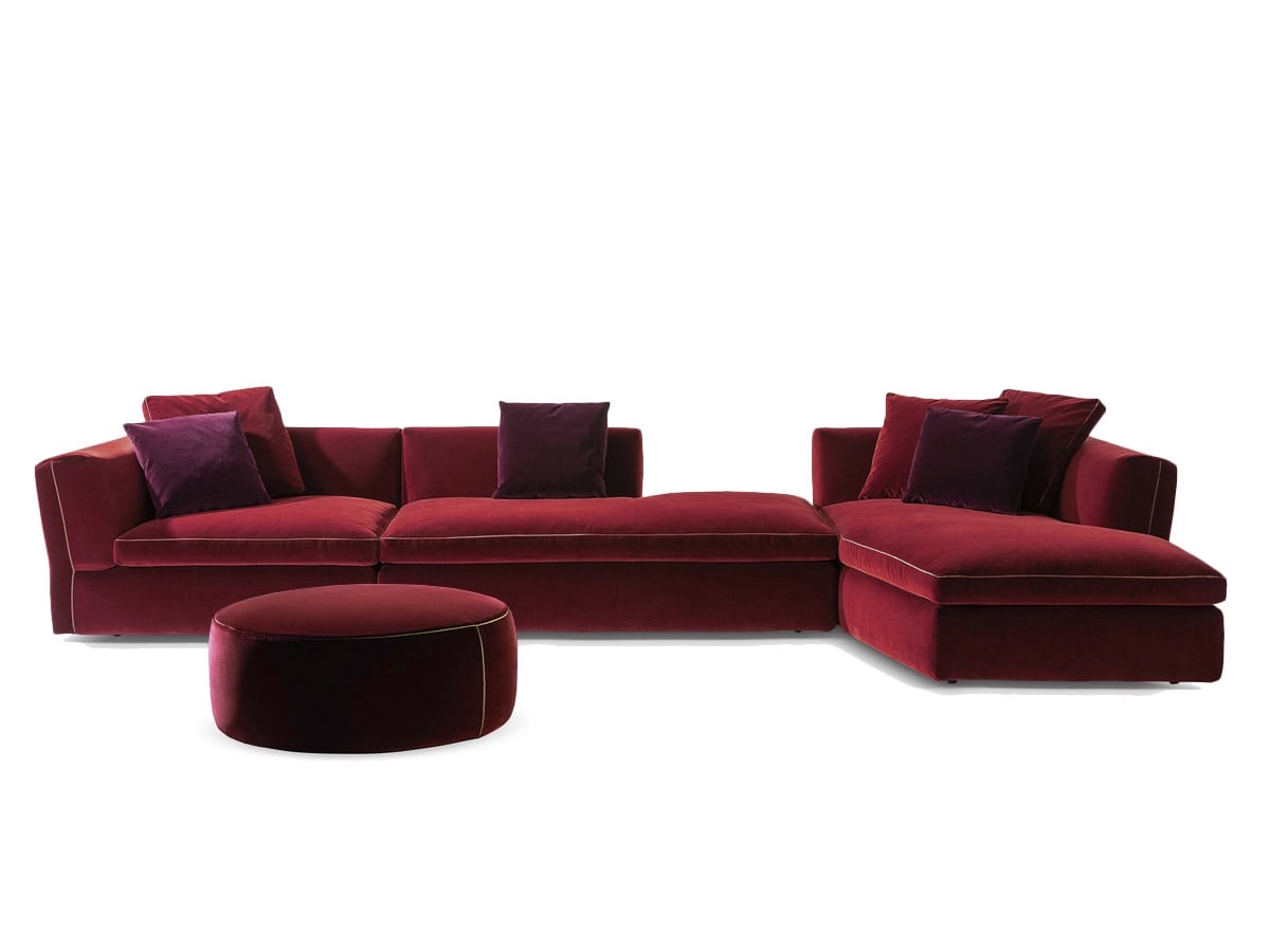 Cassina 291 Dress Up Sofa Pouf Ortigia Vino