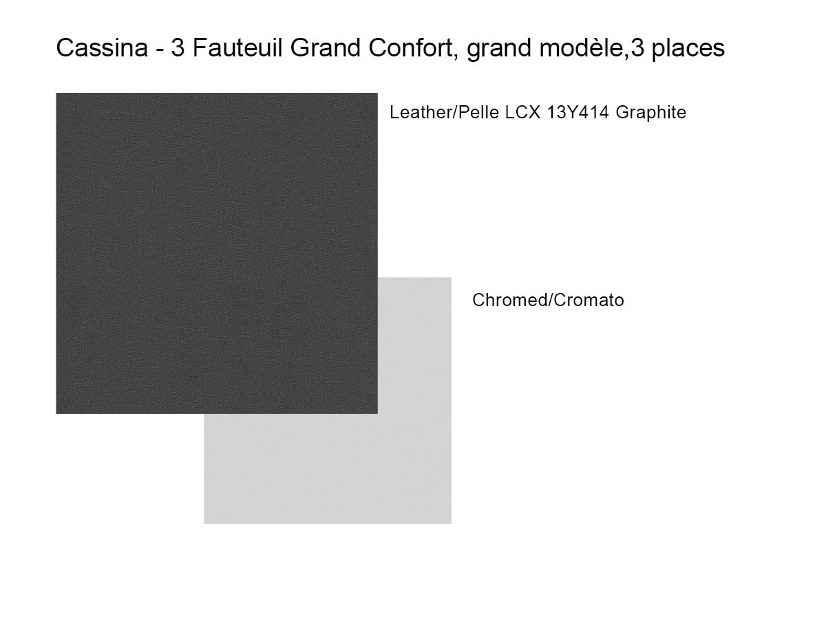Cassina 3 Fauteuil Grand Confort Grand Modele 3 Places 3 Seater Sofa Lcx 13y414