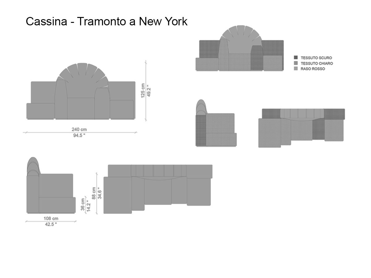 Cassina Tramonto A New York Sofa