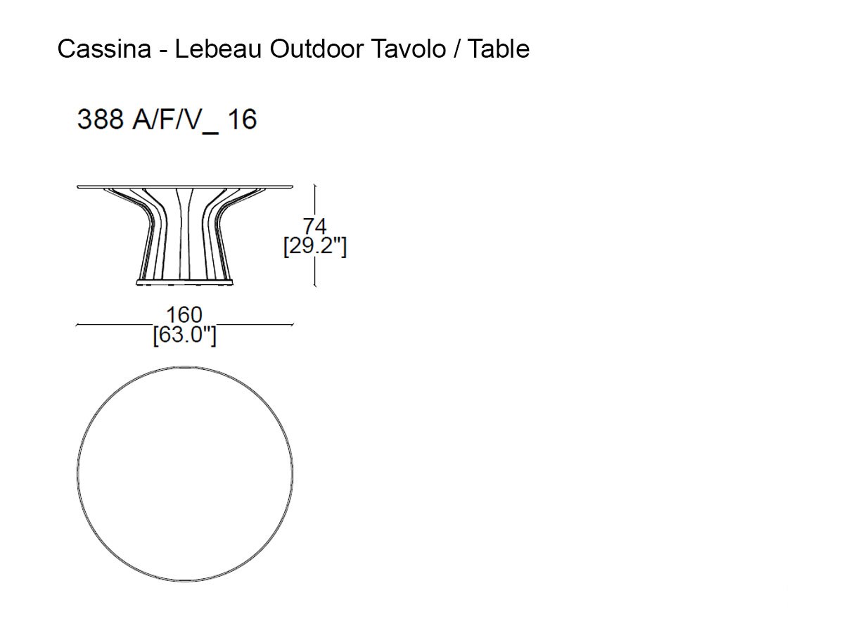 Cassina 388 Labeau Outdoor Table