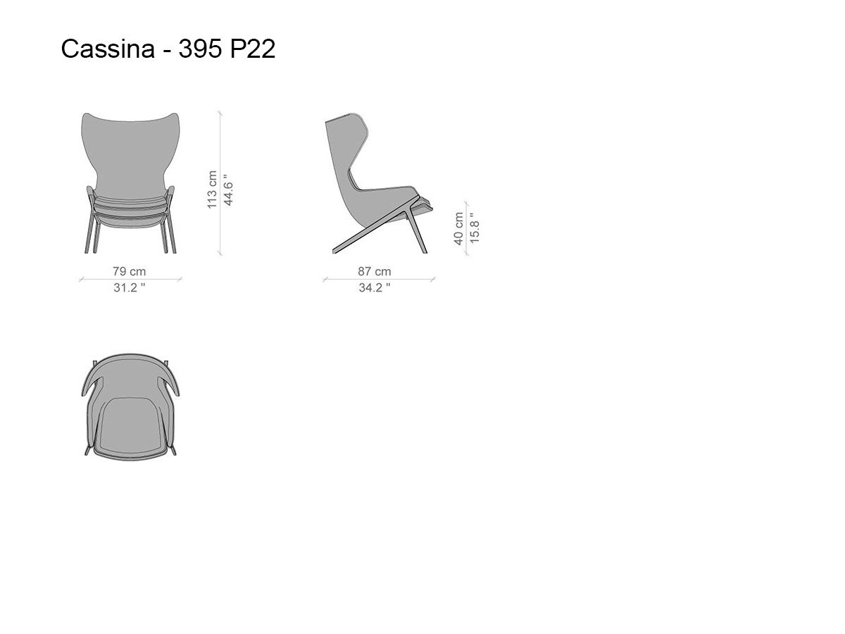 Cassina 395 P22 Armchair
