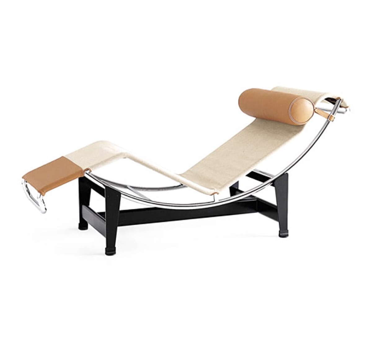 Cassina 4 Chaise Longue A Reglage Continu Durable Special Beige Canvas