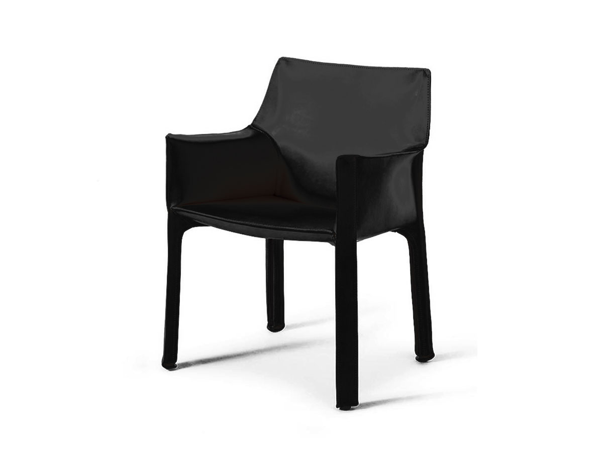 Cassina 413 Cab Maxi Chair Saddle Leather Radica