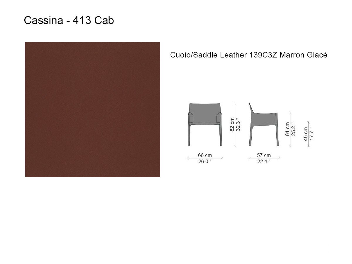 Cassina 413 Cab Maxi Chair 139c3z