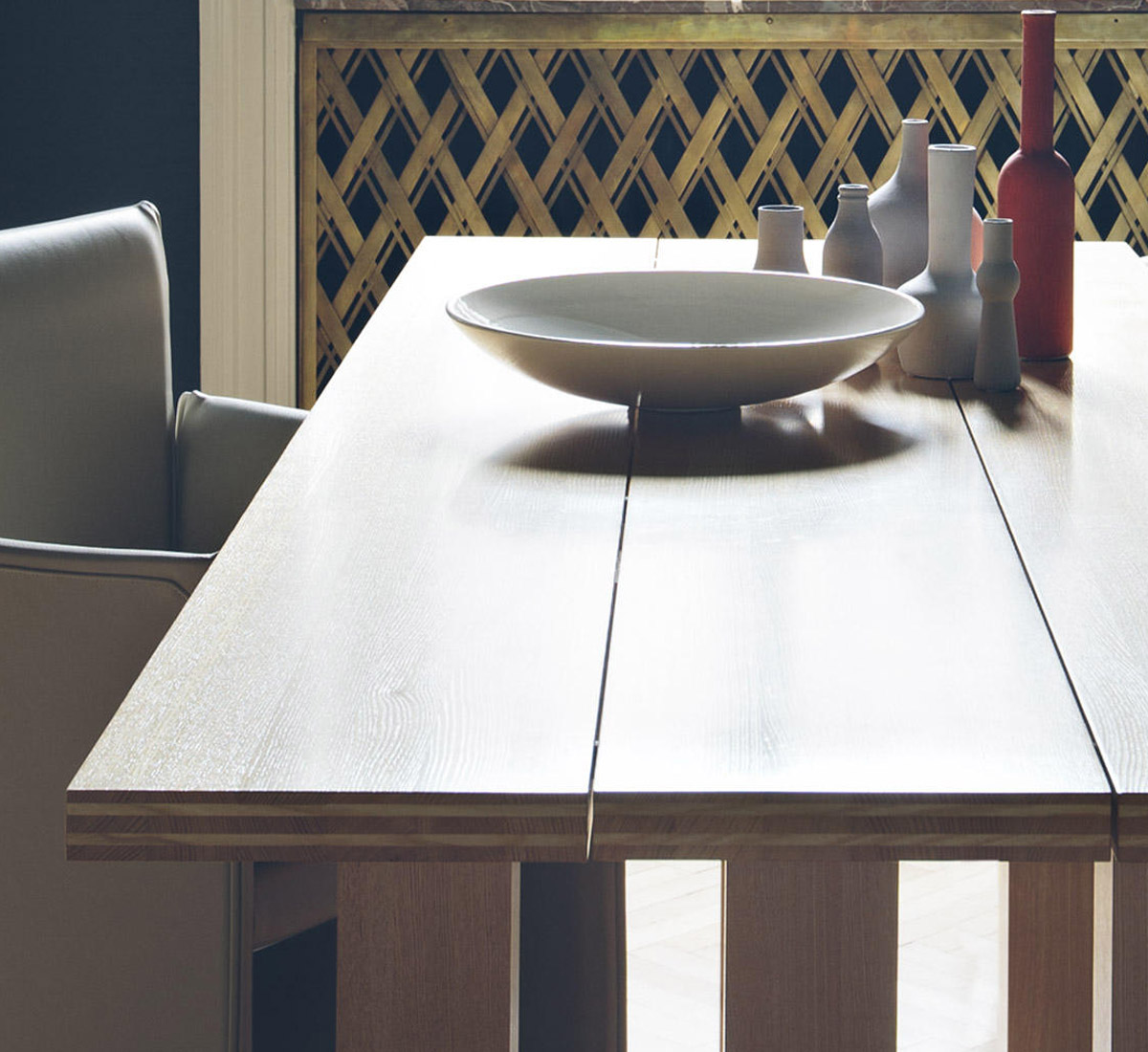 Cassina 451 La Basilica Table 225x785 Cm Natural Ash