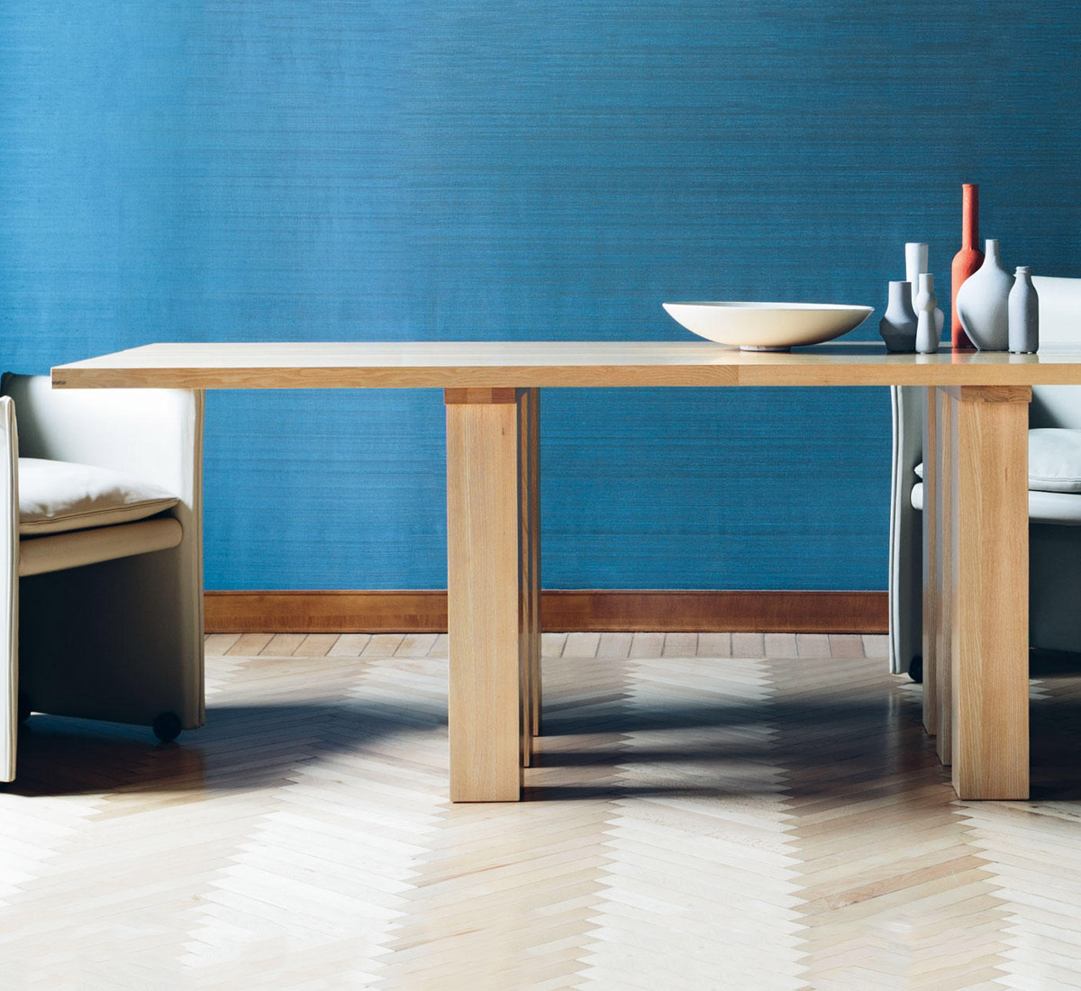 Cassina 451 La Basilica Table 225x785 Cm Natural Ash