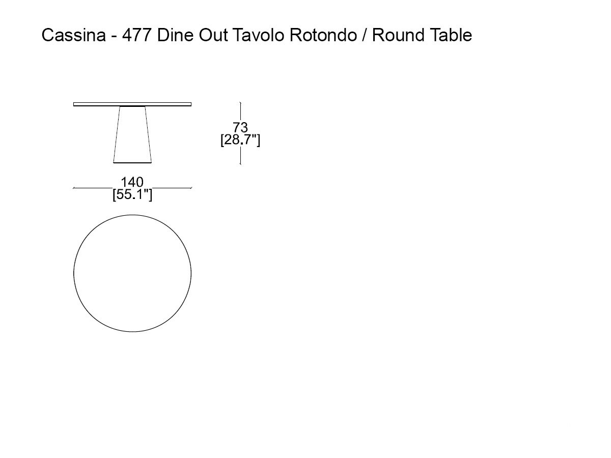 Cassina 477 Dine Out Round Table