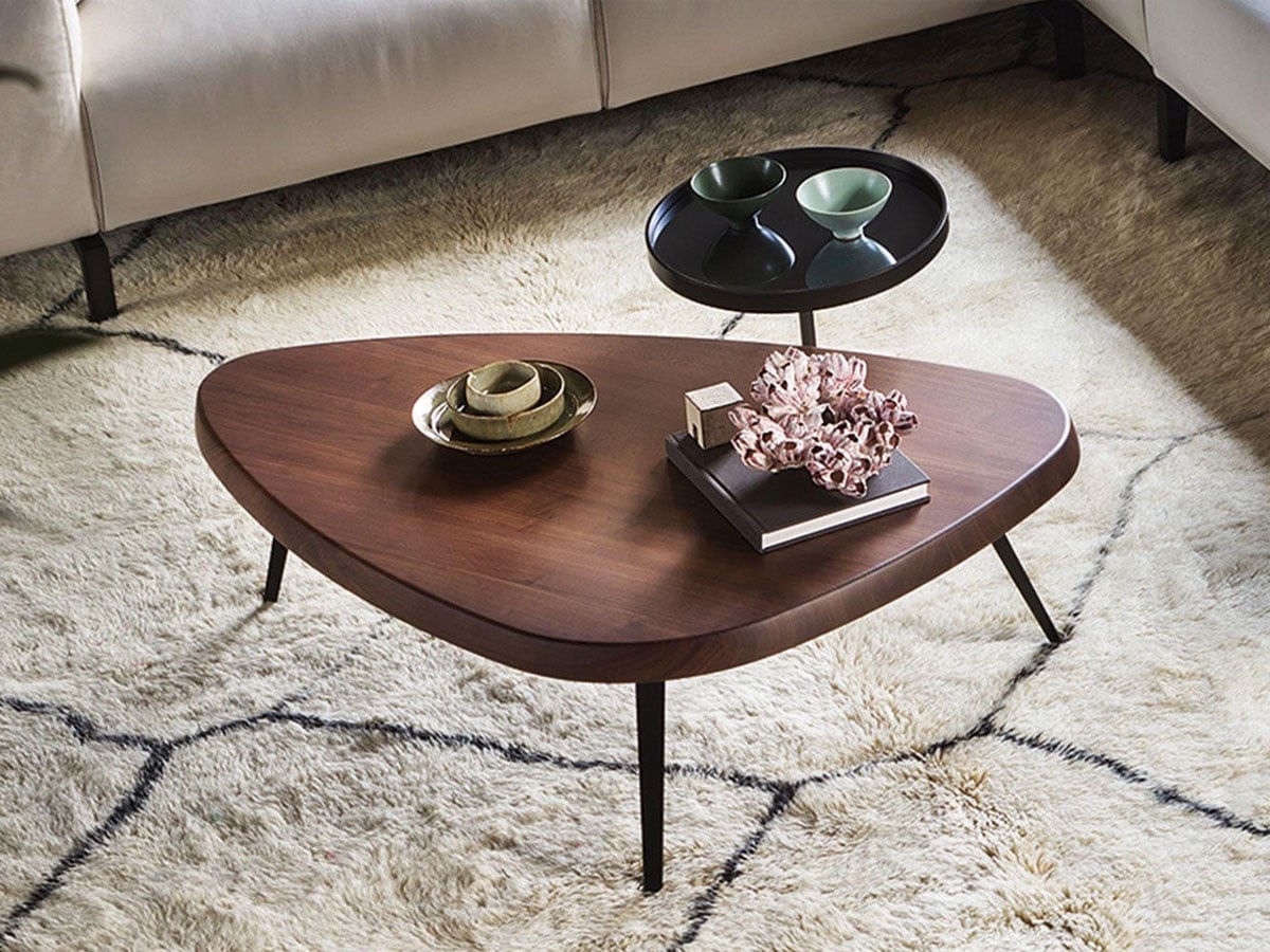 Cassina 527 Mexique Service Table Canaletto Walnut H 70 Cm