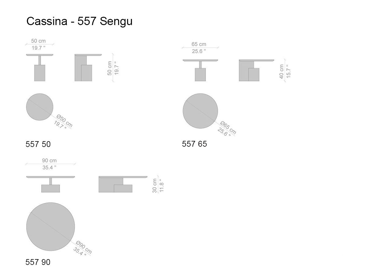 Cassina 557 Sengu Coffee Table