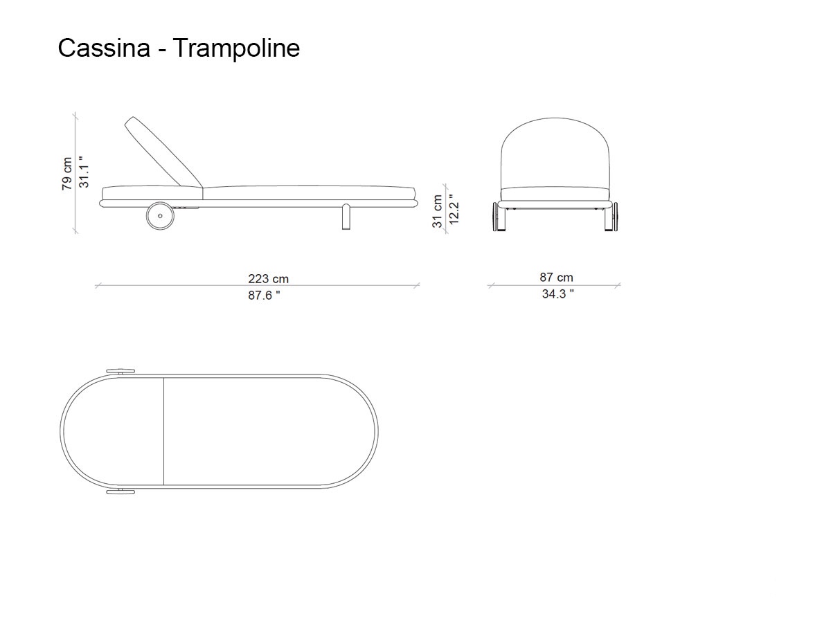 Cassina 561 Trampoline Sunbed