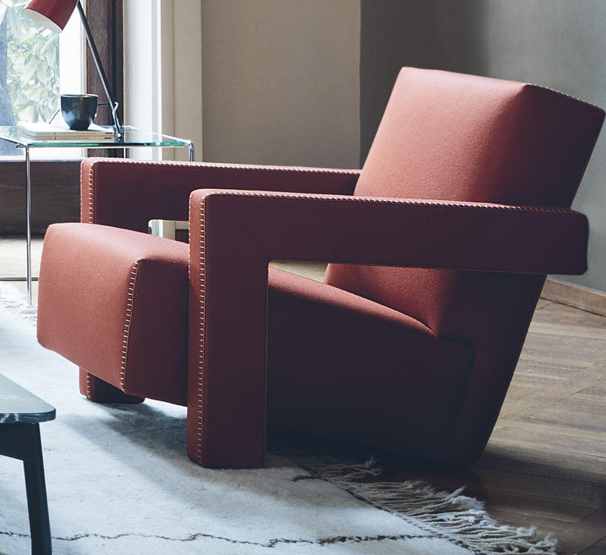 Cassina 637 Utrecht Zig Zag Armchair Stitch