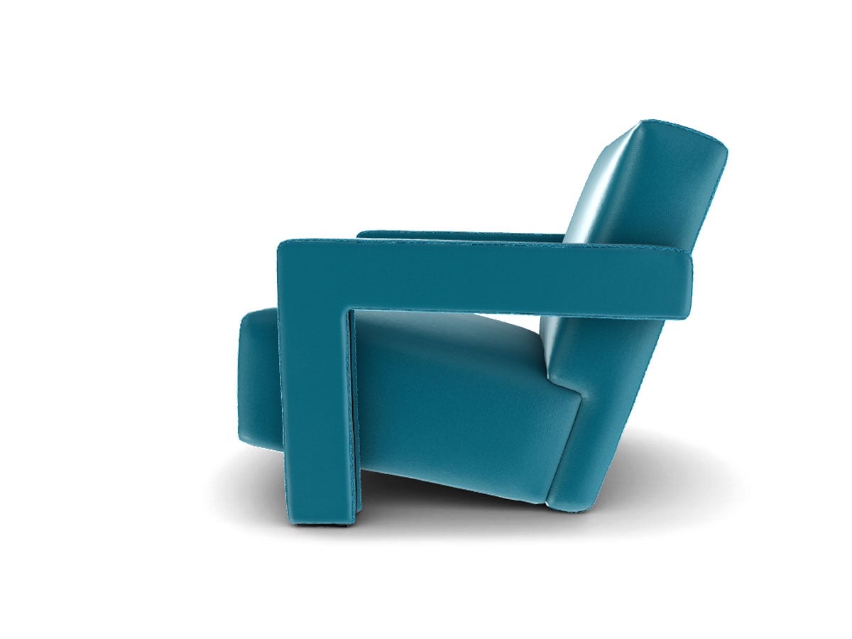 Cassina 637 Utrecht Zig Zag Stitch Armchair Scozia Leather 341