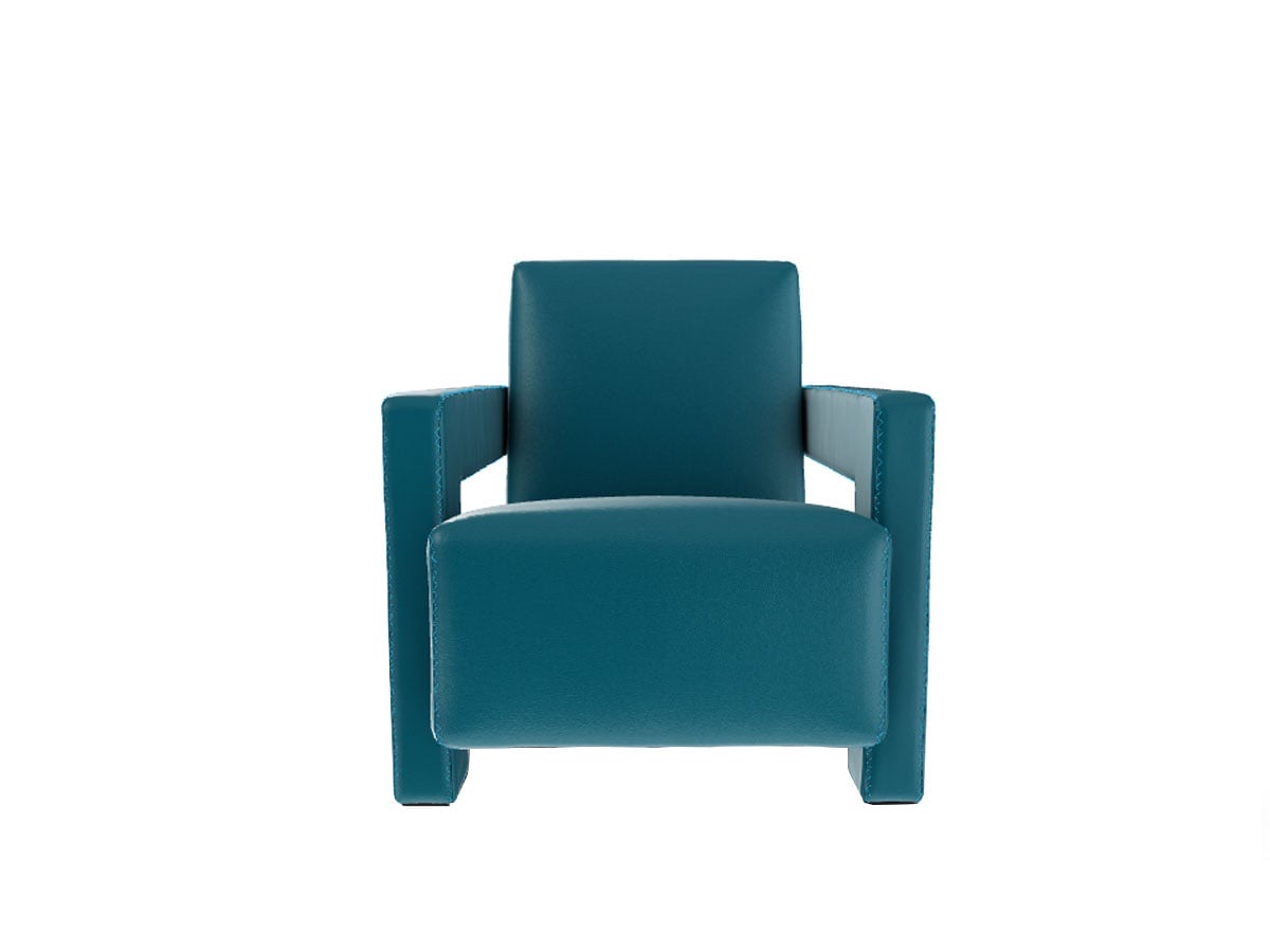 Cassina 637 Utrecht Zig Zag Stitch Armchair Scozia Leather 341