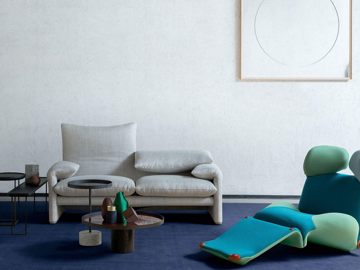 Cassina 675 Maralunga Two Seater Sofa