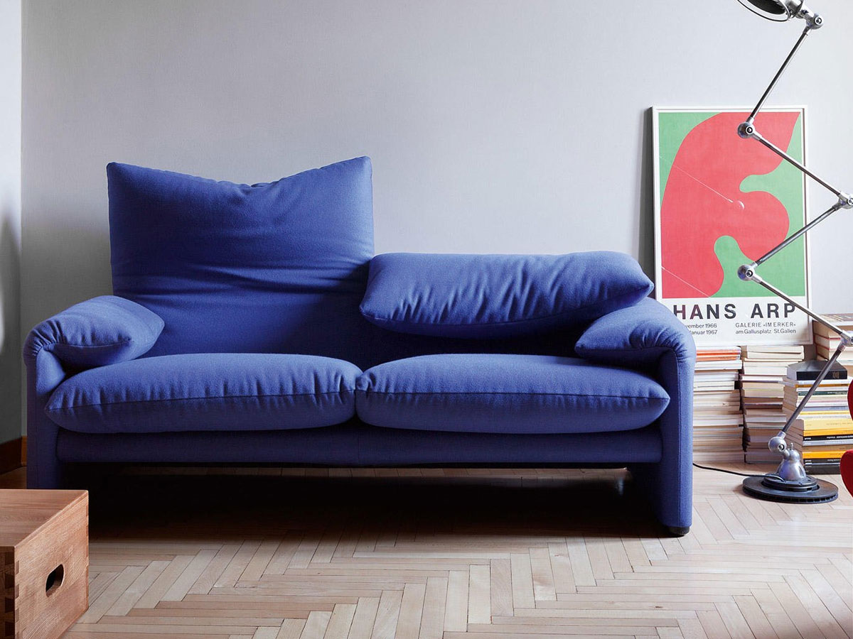 Cassina 675 Maralunga Two Seater Sofa