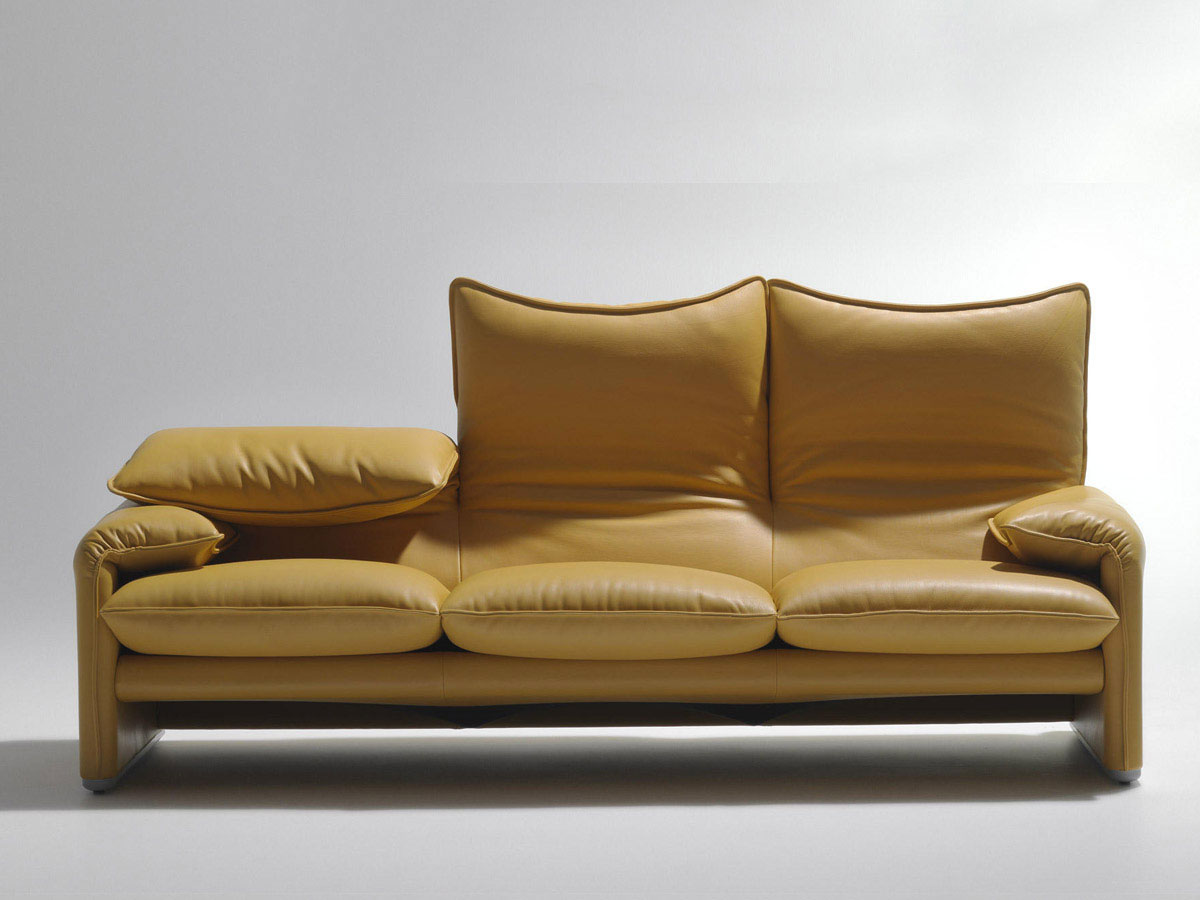 Cassina 675 Maralunga Three Seater Sofa