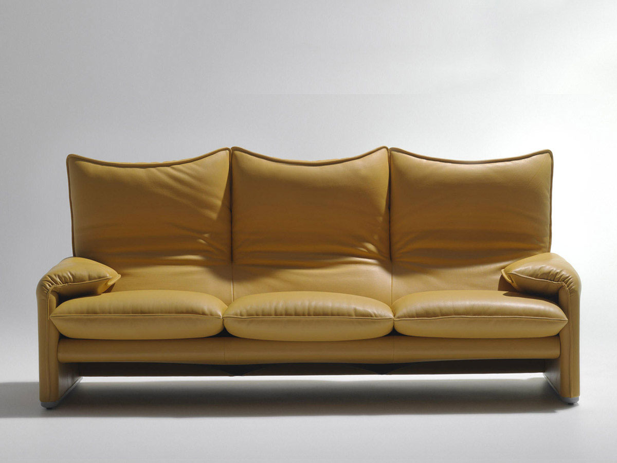 Cassina 675 Maralunga Three Seater Sofa
