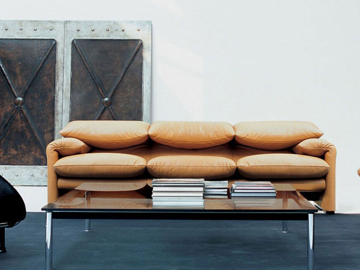 Cassina 675 Maralunga Three Seater Sofa