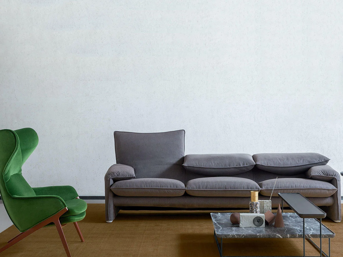 Cassina 675 Maralunga 40 3 Seater Sofa