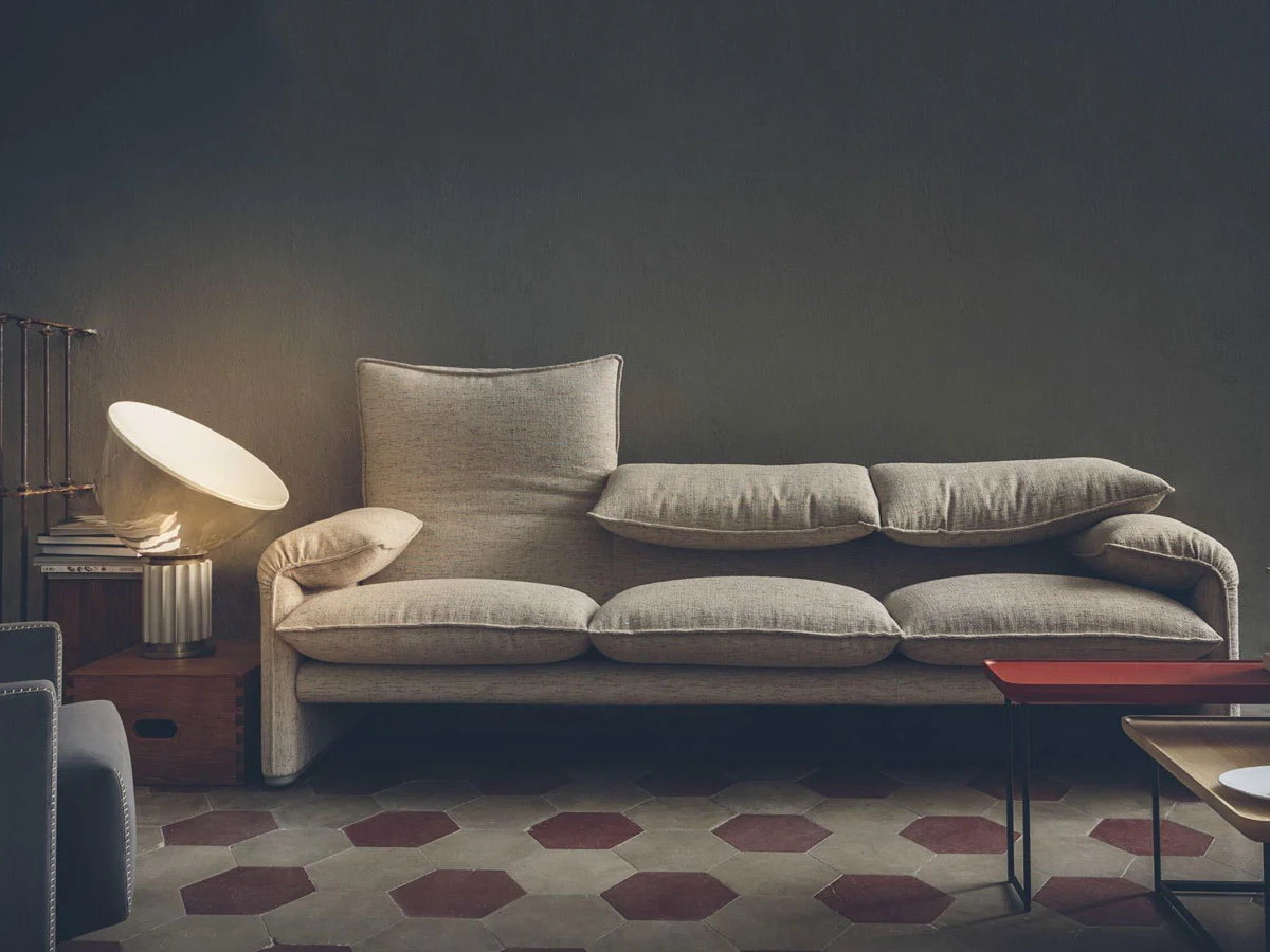 Cassina 675 Maralunga 40 3 Seater Sofa