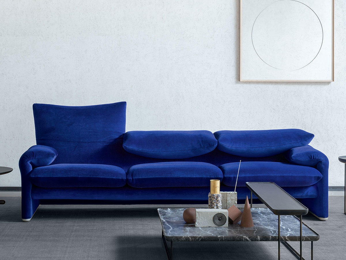Cassina 675 Maralunga 40 3 Seater Sofa