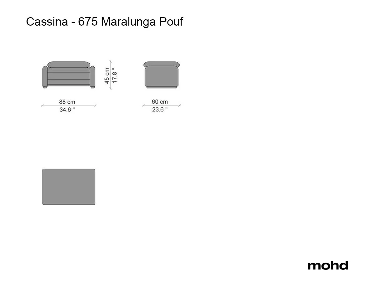 Cassina 675 Maralunga Pouf
