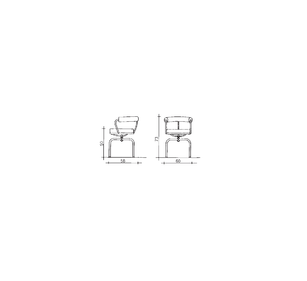 Cassina 7 Fauteuil Tournant Chair
