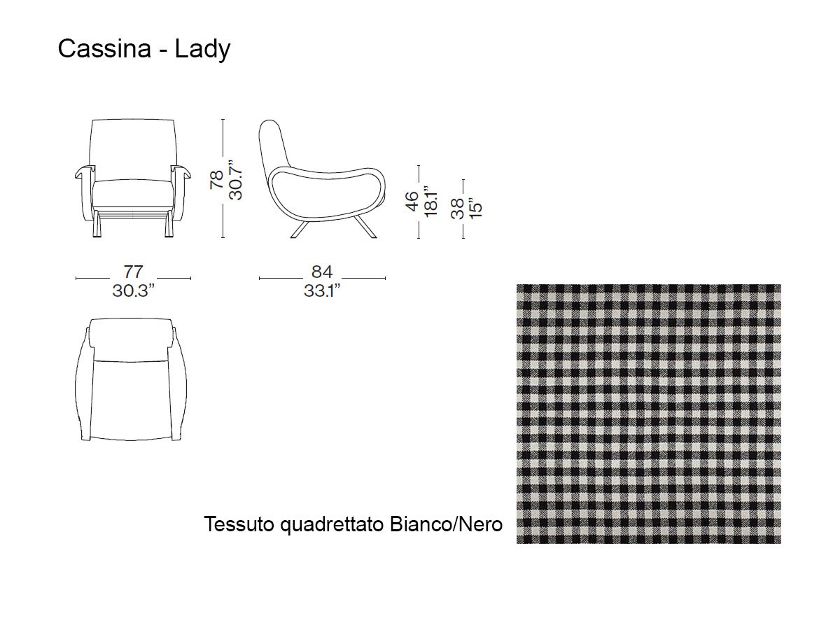 Cassina 720 Lady Armchair Iconic Edition