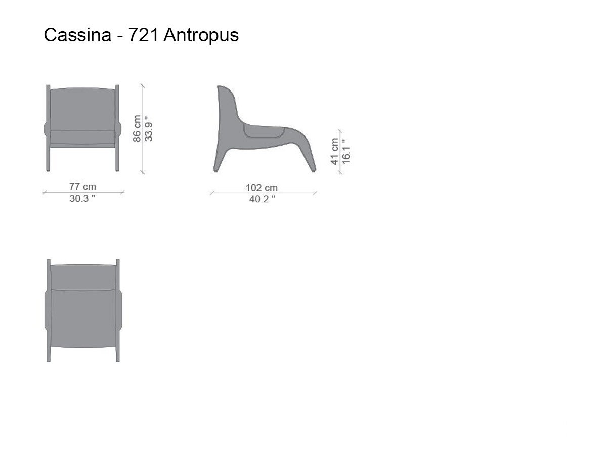 Cassina 721 Antropus Armchair