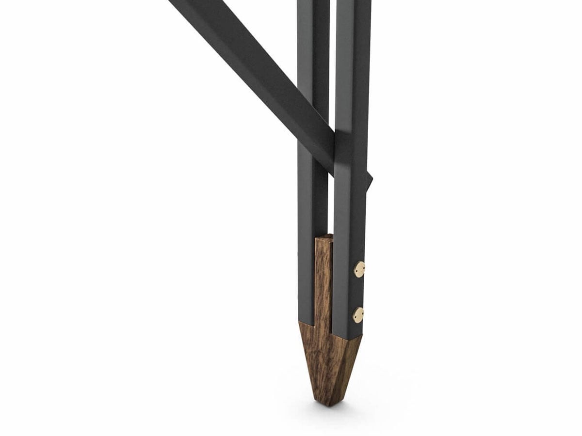 Cassina 815 Olimpino Table L 240 Cm Matt Black Clear Float Glass