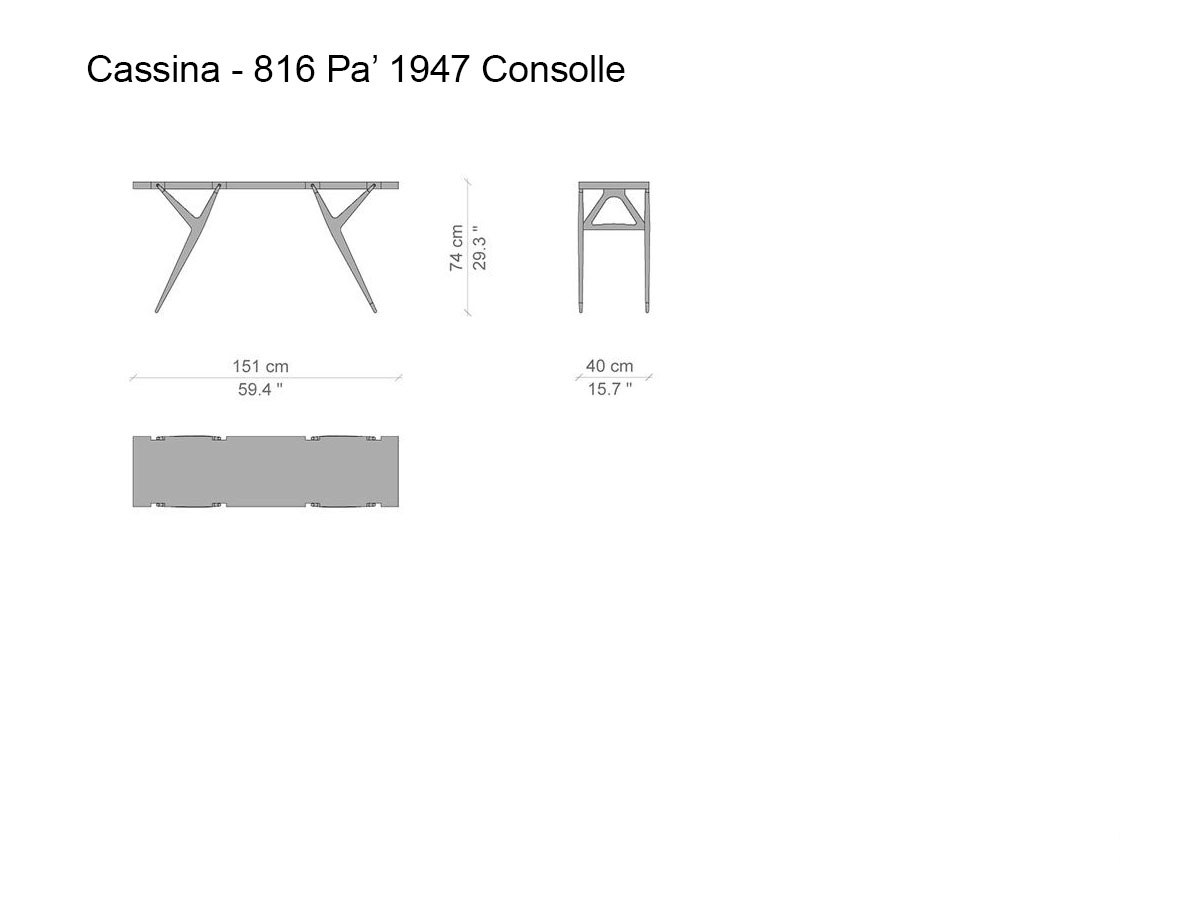 Cassina 816 Pa 1947 Console