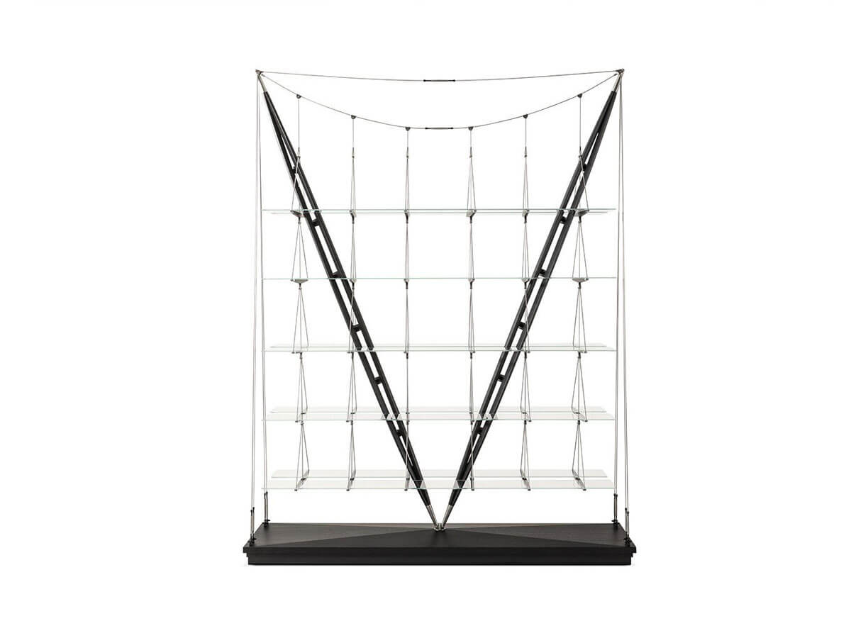 Cassina 838 Veliero Bookshelf Black Stained Ash