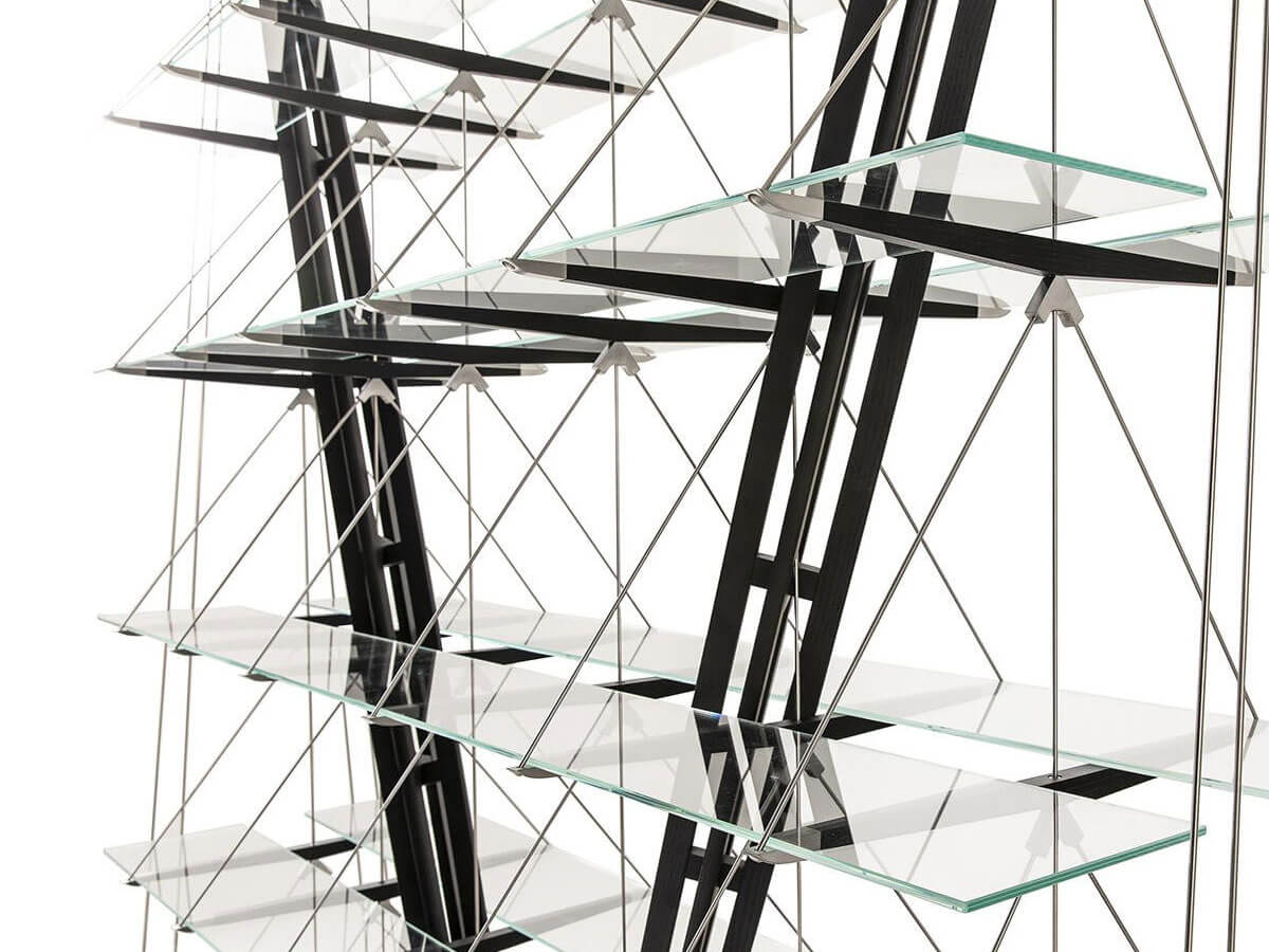 Cassina 838 Veliero Bookshelf Black Stained Ash