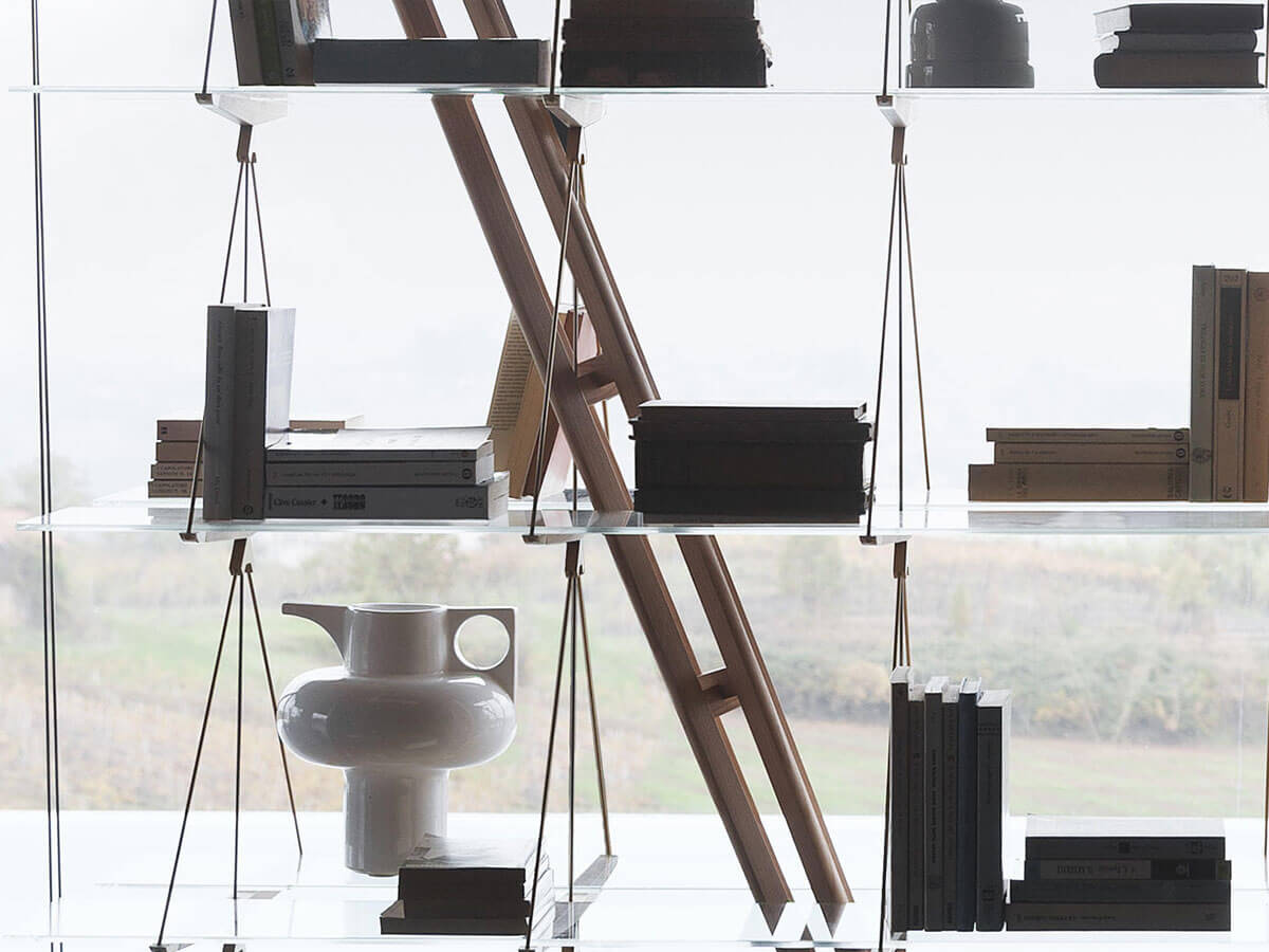 Cassina 838 Veliero Bookshelf Black Stained Ash