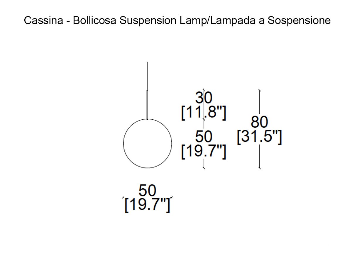 Cassina Bollicosa Suspension Lamp