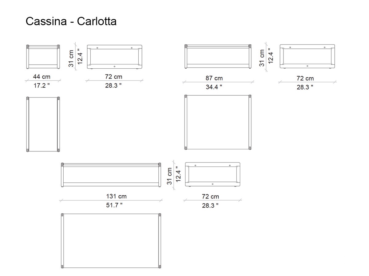 Cassina Carlotta Coffee Table Outdoor