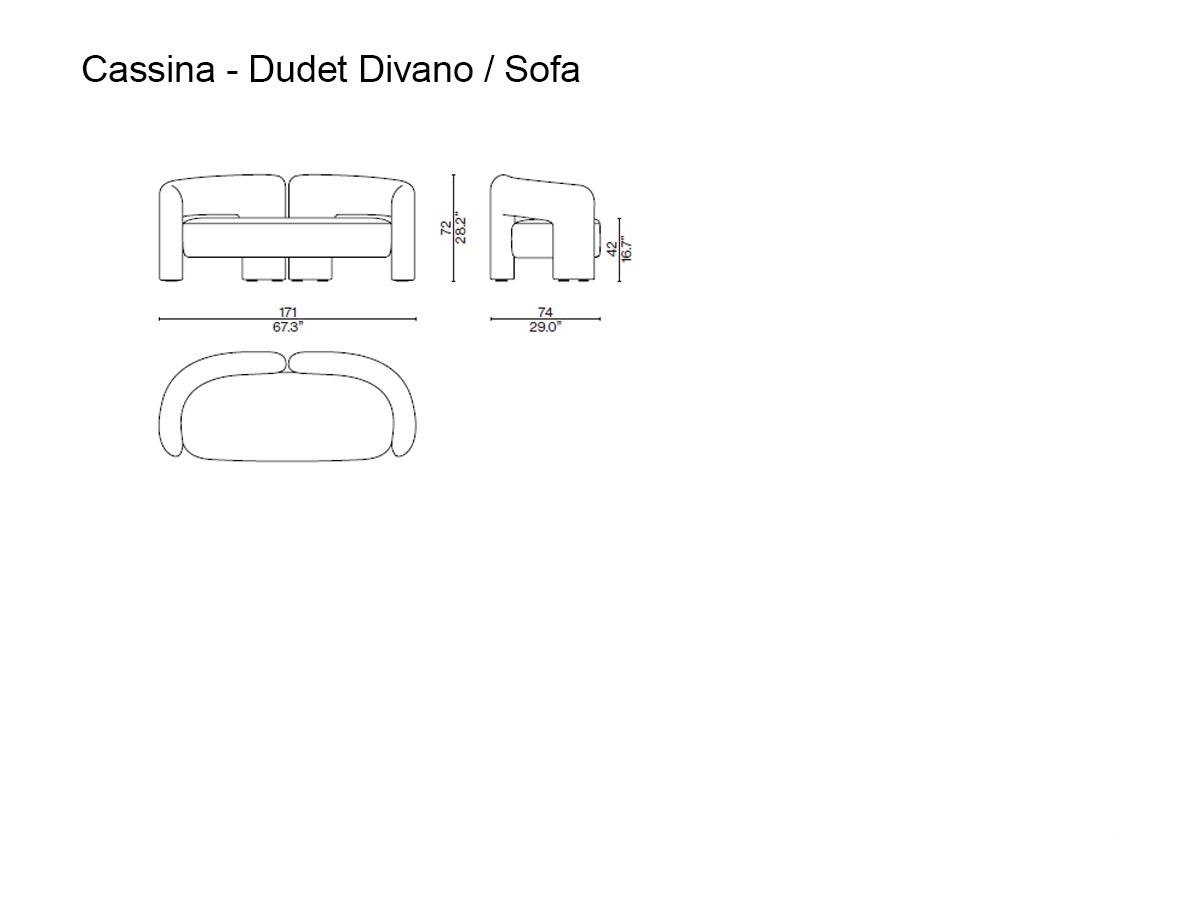 Cassina Dudet Sofa