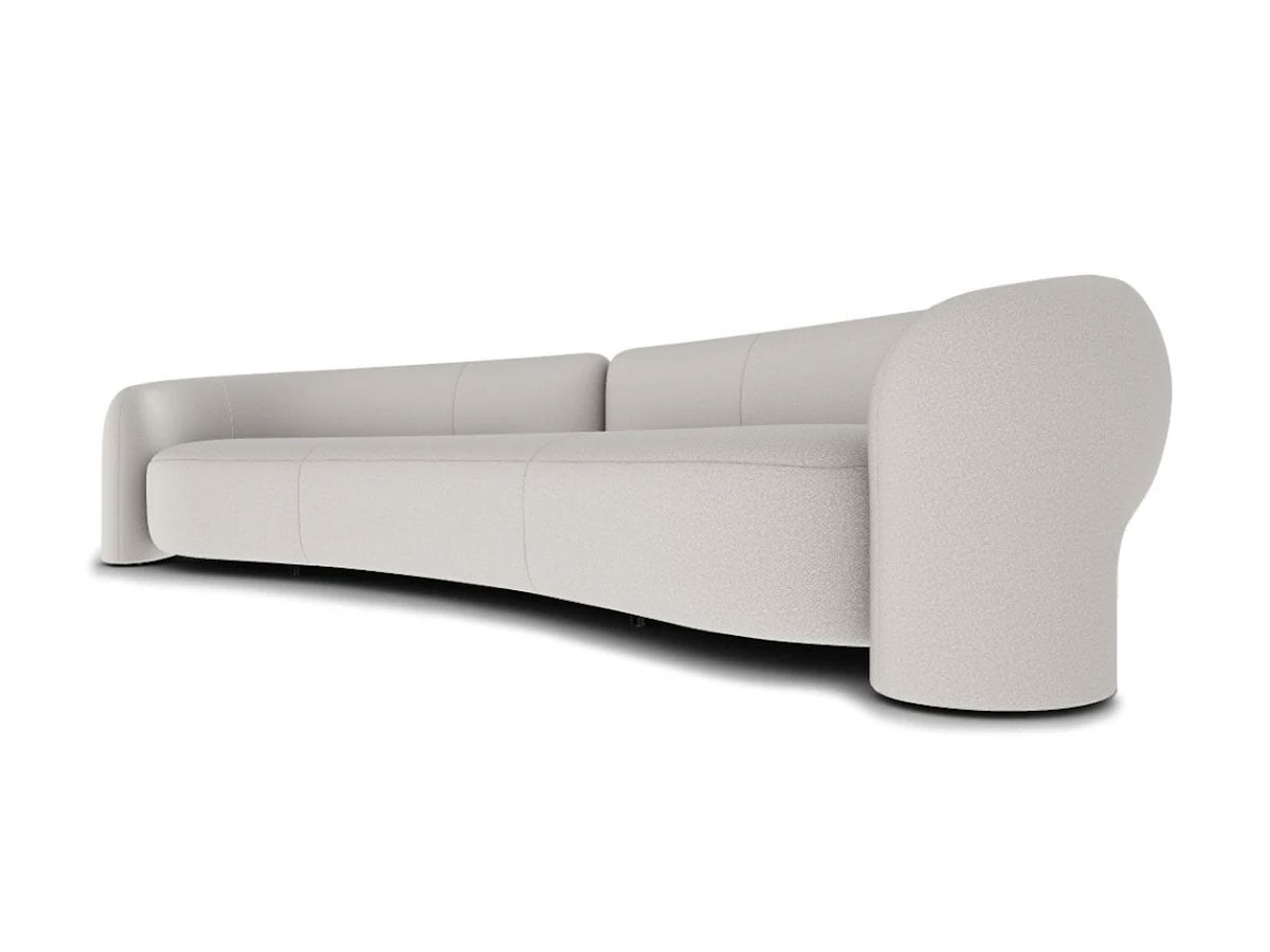 Cassina Dudet Bold Sofa Fabric Look 13l010 White