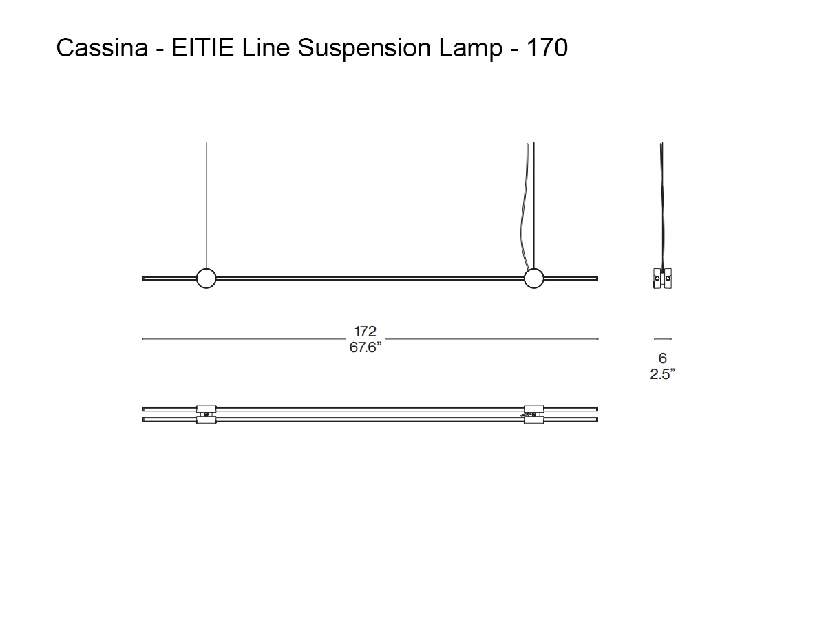 Cassina Eitie Line Suspension Lamp