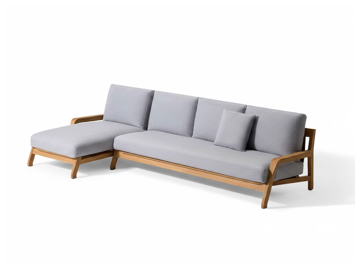 Cassina Eloro Sofa With Chaise Longue Outdoor