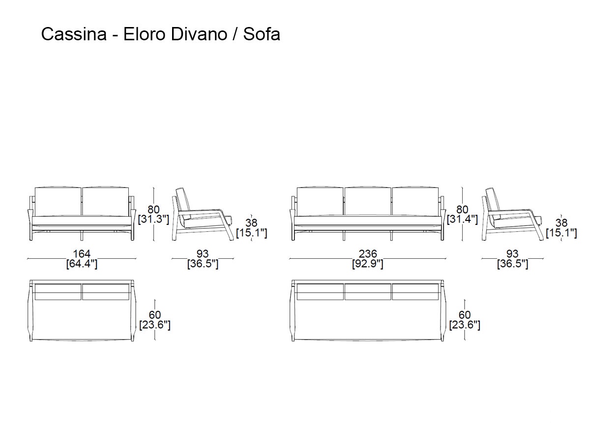 Cassina Eloro Sofa Outdoor