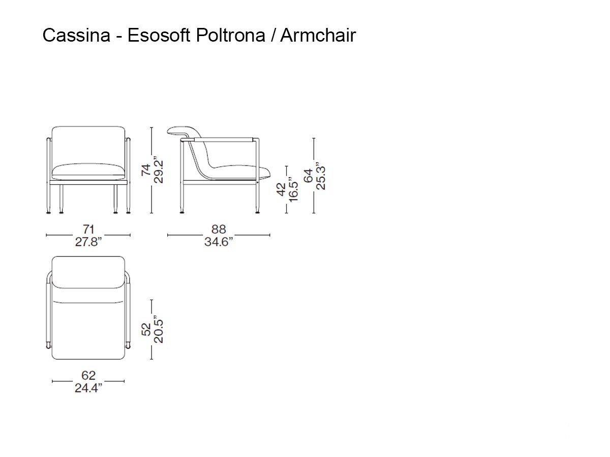 Cassina Esosoft Armchair