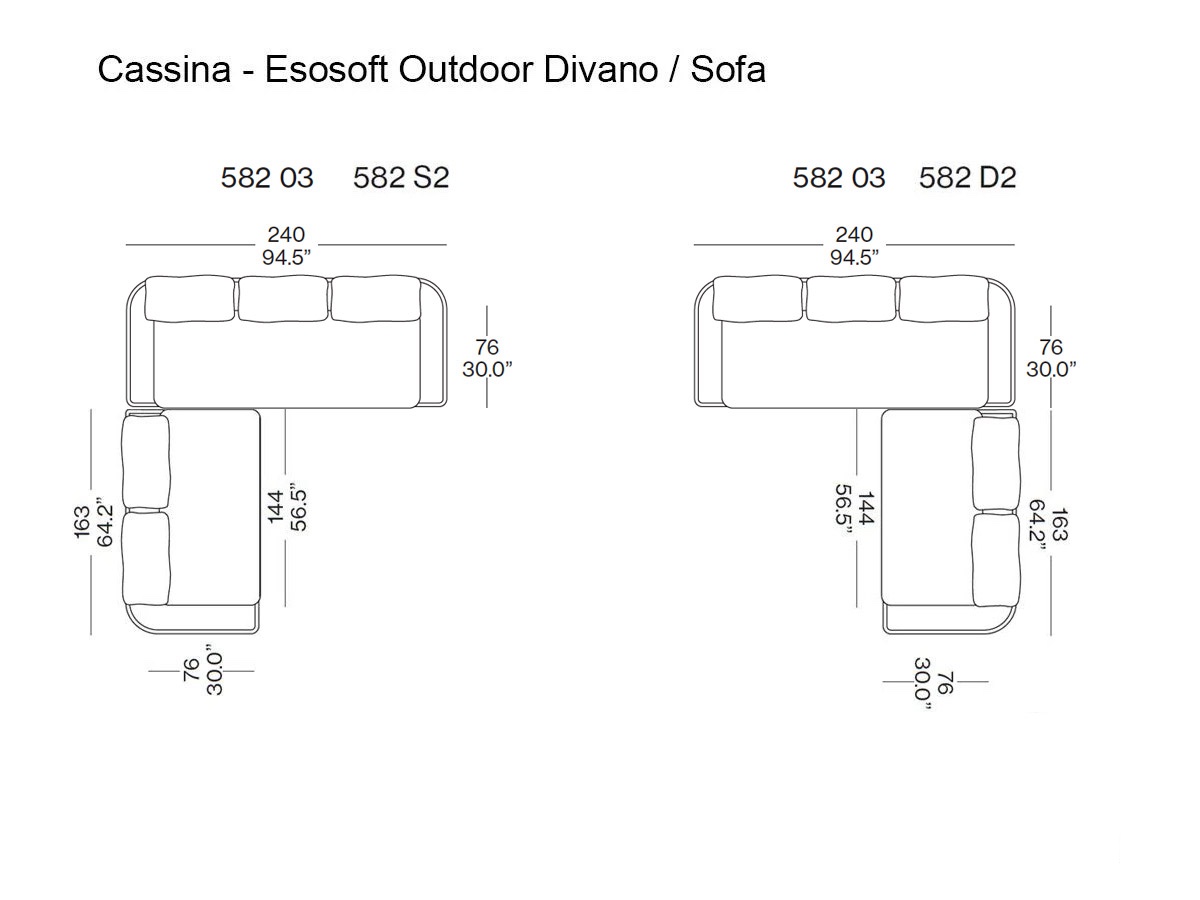 Cassina Esosoft Outdoor Modular Sofa