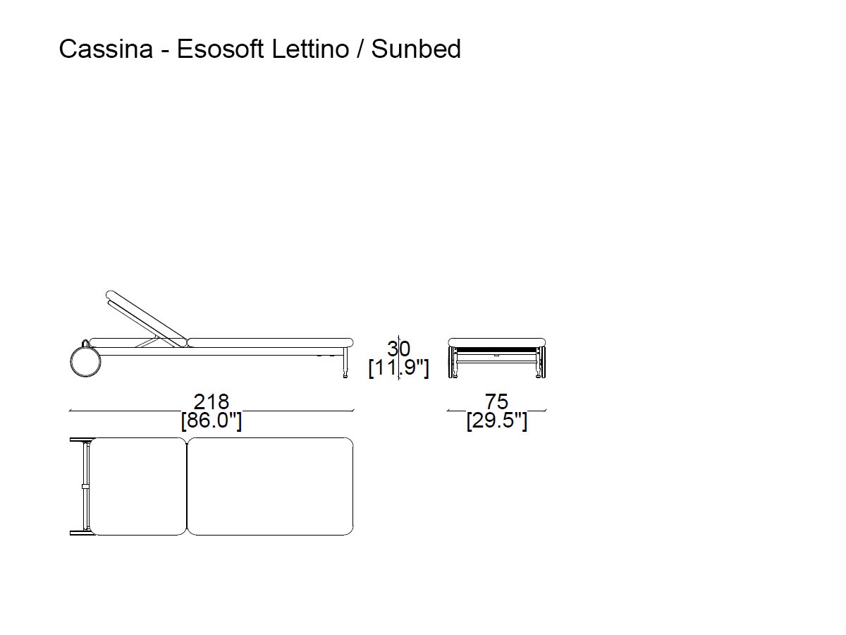 Cassina Esosoft Sunbed