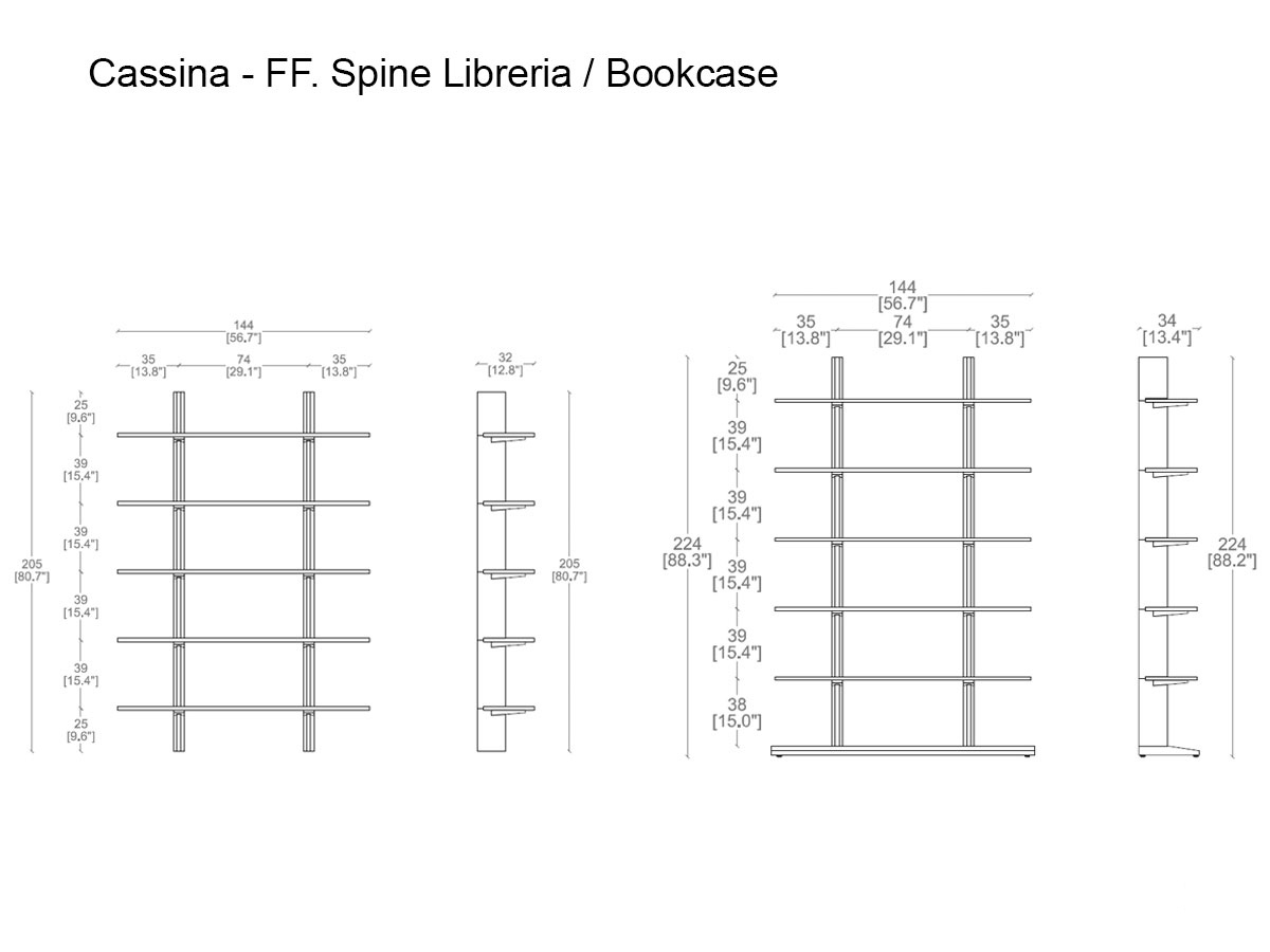 Cassina Ff Spine Bookcase
